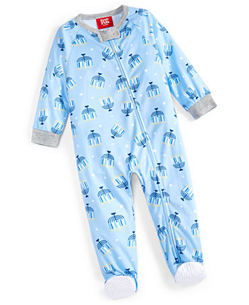 Подходящая цельная пижама на ножке для малышей, посвященная Хануке, созданная для Macy's Family Pajamas