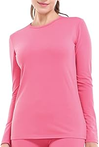 Subuteay Womens Thermal Tops Turtleneck Crew Neck Fleece Lined Shirt Long Sleeve Base Layer Undershirt Subuteay