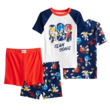 Пижамный комплект из топа и шорт Sonic the Hedgehog для мальчиков 4–10 лет Licensed Character