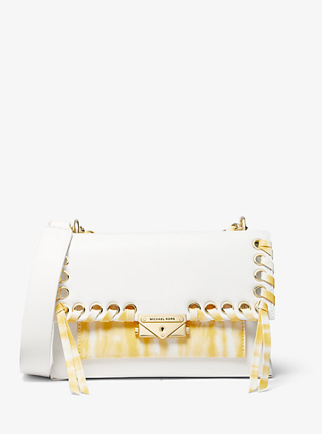 mk gold clutch bag