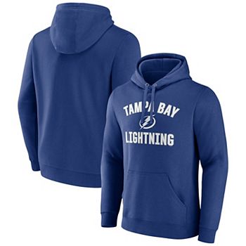 Худи для мужчин Fanatics синего цвета Tampa Bay Lightning с капюшоном и карманом Fanatics Brands - White Label