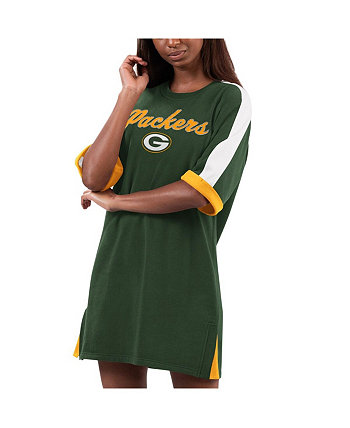 Женское зеленое платье-кроссовки с флагом Green Bay Packers G-III