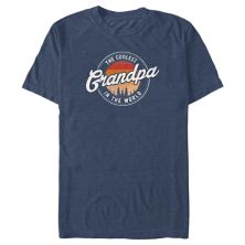 Big & Tall The Coolest Grandpa In The World Graphic Tee Unbranded