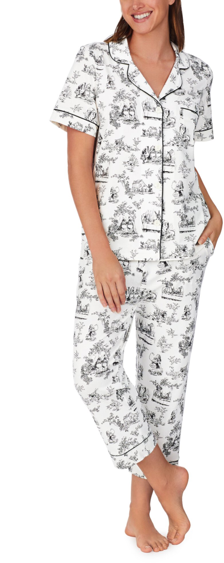 Укороченный пижамный комплект с короткими рукавами BedHead