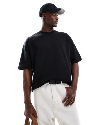 ASOS DESIGN premium smart heavyweight oversized T-shirt in black ASOS DESIGN