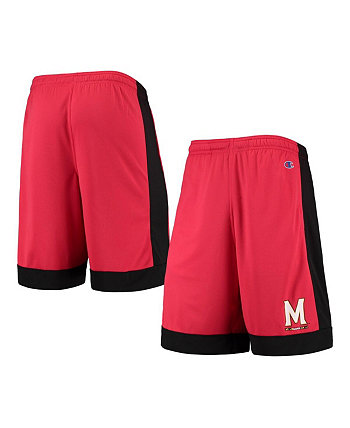 Men's Red Maryland Terrapins Outline Shorts Knights Apparel