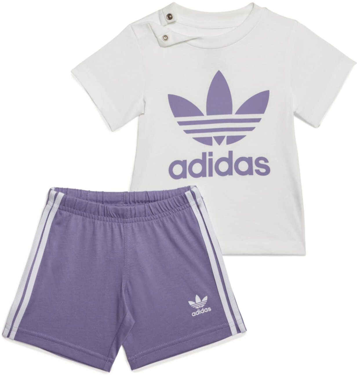 Футболка с шортами-трилистниками (для младенцев / малышей) Adidas