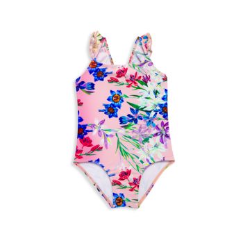 Little Girl's Iris Ruffle One-Piece Swimsuit PatBO