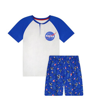 Little Boys T-shirt and Shorts Pajama Set, 2 Piece Sleep On It