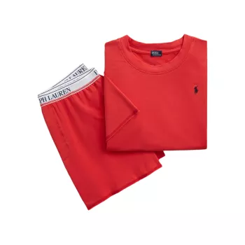 Club Terry 2-Piece T-Shirt &amp; Shorts Set Polo Ralph Lauren