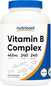 Nutricost Vitamin B Complex 462mg, 240 Capsules (Капсулы) - with Vitamin C - Energy Complex Nutricost