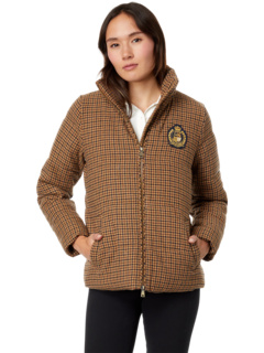 Женская куртка-пуховик с гербом в клетку LAUREN Ralph Lauren LAUREN Ralph Lauren