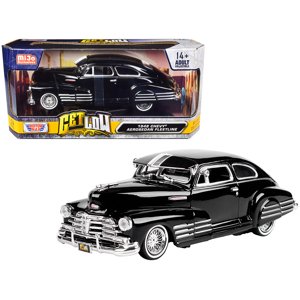 1948 Chevrolet Aerosedan Fleetside Lowrider Black "Get Low" Series 1/24 Diecast Model Car by Motormax MOTORMAX