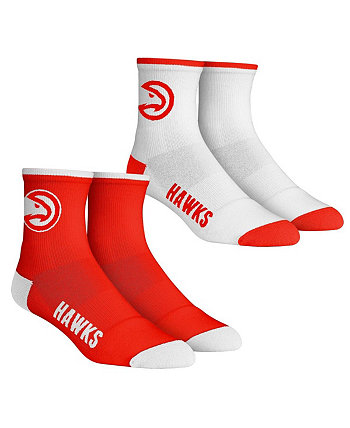 Мужские носки Rock Em Socks Atlanta Hawks Core Team, комплект из 2 носков длиной четверть длины Rock 'Em
