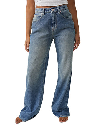 Женские хлопковые мешковатые джинсы с высокой посадкой Tinsley Free People