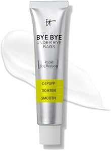 IT Cosmetics Bye Bye Under Eye Bags Treatment For Women & Men – Temporary Eye Bag Reducer & Under Eye Corrector Depuffs, Tightens, Smooths & Reduces Look of Wrinkles & Fine Lines - 0.5 Fl. Oz IT Cosmetics