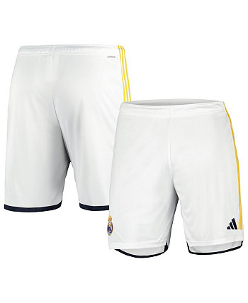 Мужские белые тренировочные шорты Real Madrid 2023/24 Adidas