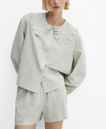 Women's Two-Piece Cotton Pajamas MANGO