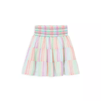 Мини-юбка со сборками для маленьких девочек и девочек PEEK