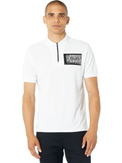 Рубашка поло на молнии с логотипом Just Cavalli