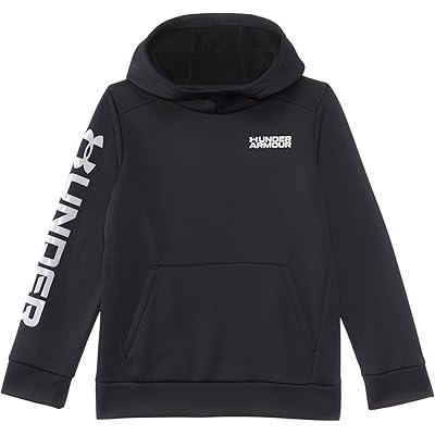 Armour Fleece Wordmark Hoodie (Big Kid) Under Armour Kids