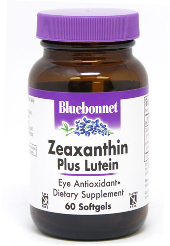 Bluebonnet Nutrition Зеаксантин плюс лютеин — 60 мягких таблеток Bluebonnet Nutrition