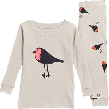Пижамный комплект с топом и брюками Bird с длинным рукавом Leveret