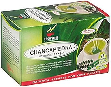 Stone Breaker Chanca Piedra Herbal Tea - 100% Naural from Peru ( 25 Tea Bags (Чайные пакетики) ) Natural Kidney Cleanse & Gallbladder Stones Support– Detoxify Urinary Tract, Flush Impurities, Clear Urinary System Hanan PS