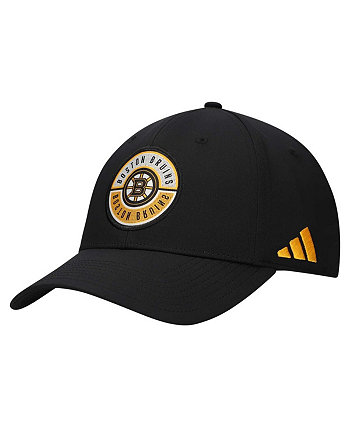 Мужская черная кепка с логотипом Boston Bruins Circle Adidas