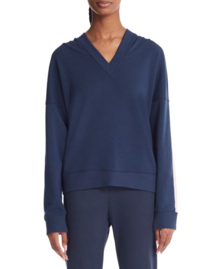 Relaxed-Fit Side-Striped Hoodie Marc New York