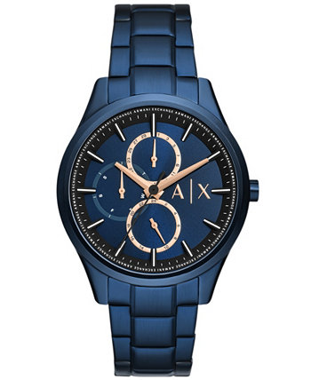 Мужские многофункциональные часы Dante синие из нержавеющей стали, 42 мм Armani
