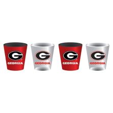 Georgia Bulldogs Four-Pack Shot Glass Set EVERGREEN ENTERPRISES