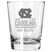 North Carolina Tar Heels 15oz. Double Old Fashioned Glass The Memory Company