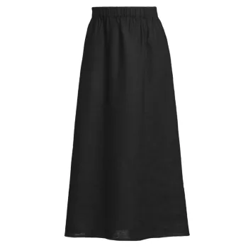 Linen Midi Skirt Eileen Fisher
