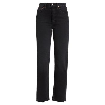 70s Stove Pipe High-Rise Stretch Crop Jeans Re/Done