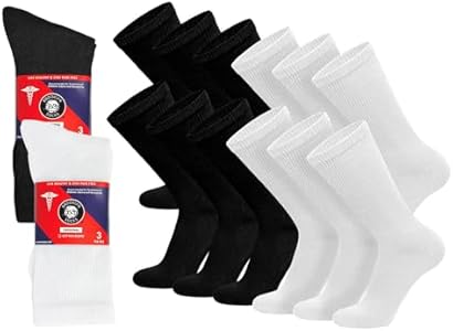 Унисекс Носки Brooklyn Socks 12 пар хлопковых противодиабетических свободных носок (разноцветные) Brooklyn Socks