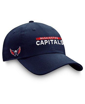 Мужская темно-синяя регулируемая шапка Washington Capitals Authentic Pro Rink Fanatics