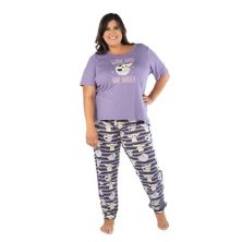 Plus Size Nite Nite by Munki Munki Star Wars Short Sleeve Pajama Top & Pajama Pants Sleep Set Nite Nite by Munki Munki