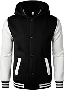 Мужская Бомбер HOOD CREW Casual Sports Varsity Jacket HOOD CREW