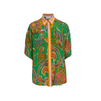 Marion Paisley Button-Up Shirt ALÉMAIS