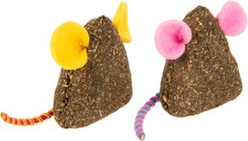 SmartyKat Mousy Mayhem Compressed Mice Catnip Cat Toy, 2 count Smartykat