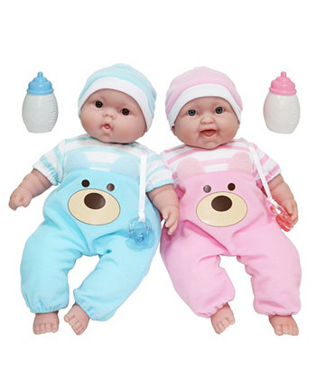 Lots to Cuddle Babies 13-дюймовые детские куклы Twins с мягким телом для детей от 2 лет и старше, дизайн - Беренгер JC Toys