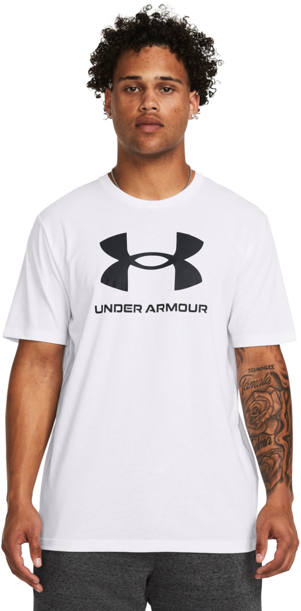 Футболка Under Armour Sportstyle Logo с короткими рукавами и свободным кроем, 100% полиэстер Under Armour