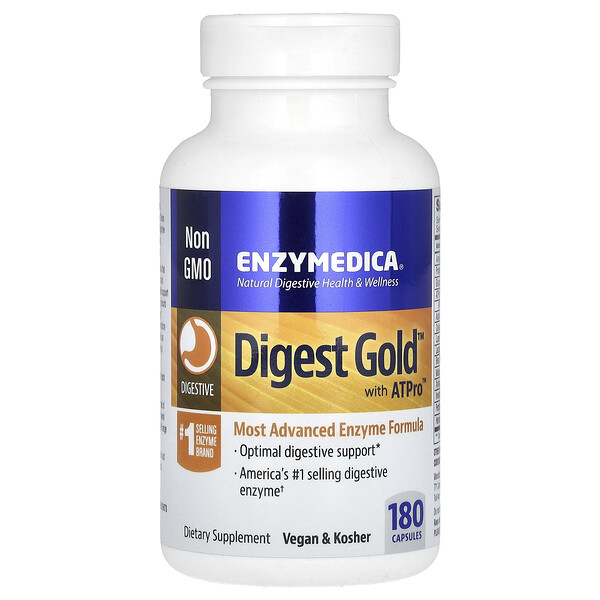 Digest Gold с ATPro, 180 капсул Enzymedica