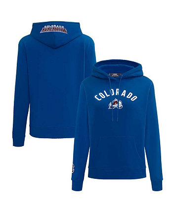 Женский темно-синий классический пуловер с капюшоном из синели Colorado Avalanche Pro Standard
