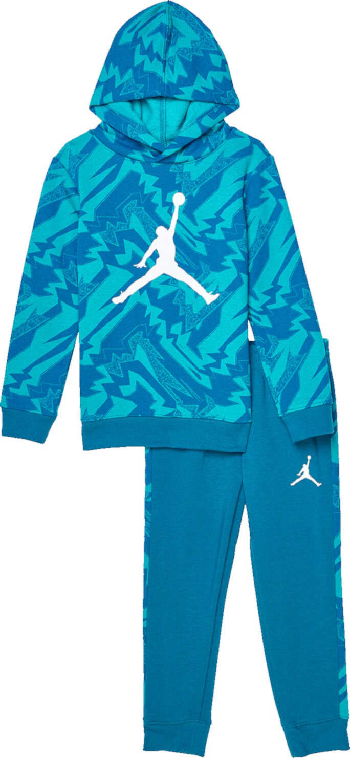 MJ Essentials Fleece All Over Print Set (для малышей/маленьких детей/больших детей) Jordan Kids