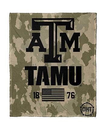 Шелковое одеяло Texas A&M Aggies OHT в стиле милитари Northwest Company