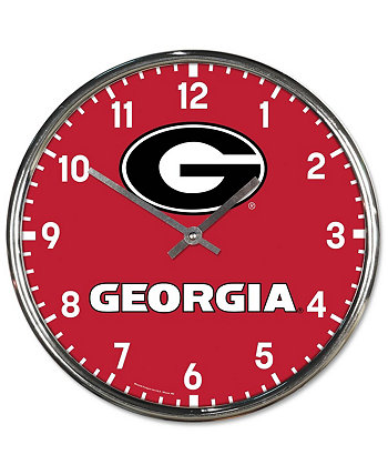 Хромированные настенные часы Georgia Bulldogs Wincraft