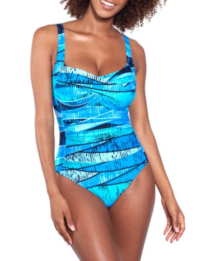 ​Twist Top One Piece Swimsuit Cover Girl