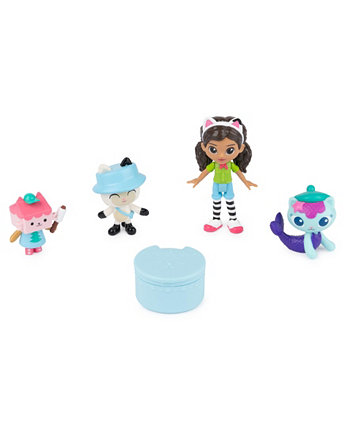 Dreamworks, Campfire Gift Pack with Gabby Girl, Pandy Paws, Baby Box Mercat Toy Figures Gabby's Dollhouse